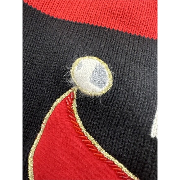 IB Diffusion Christmas Sweater Cardigan Star Button Embroidered Womens Medium - Picture 3 of 13